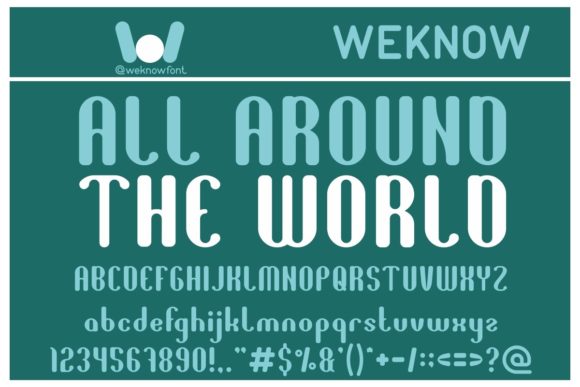 All Around the World: The Techno Display Font for Modern Design