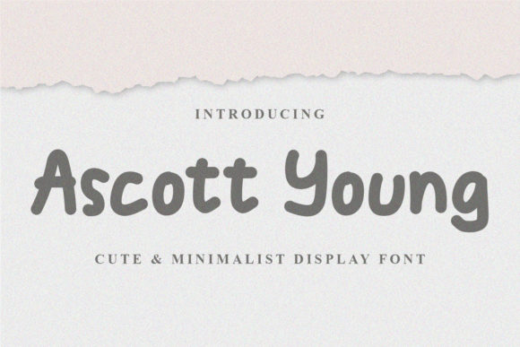 Ascott Young: A Minimalist Brushed Font for Creative Projects