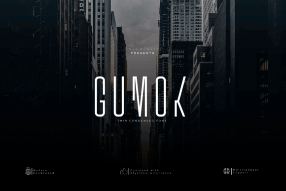 Gumok: The Modern Display Font for Distinctive Design