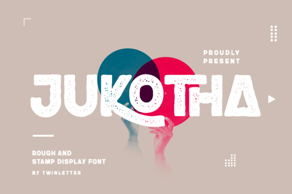 Jukotha: The Bold, Textured Font for Standout Design