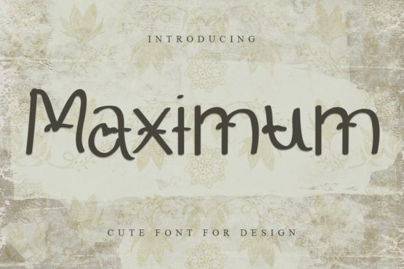 Maximum: The Friendly Display Font That Makes Your Content Stand Out