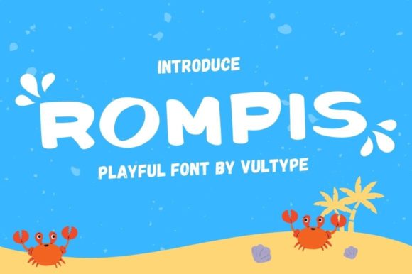Rompis: The Enchanting Display Font That Brings Trendiness to Your Projects