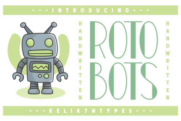 Rotobots: Integrating a Bold Display Font into Professional Design Workflows