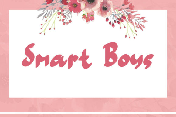 Smart Boys: Elevating Design with Chic Handwritten Elegance